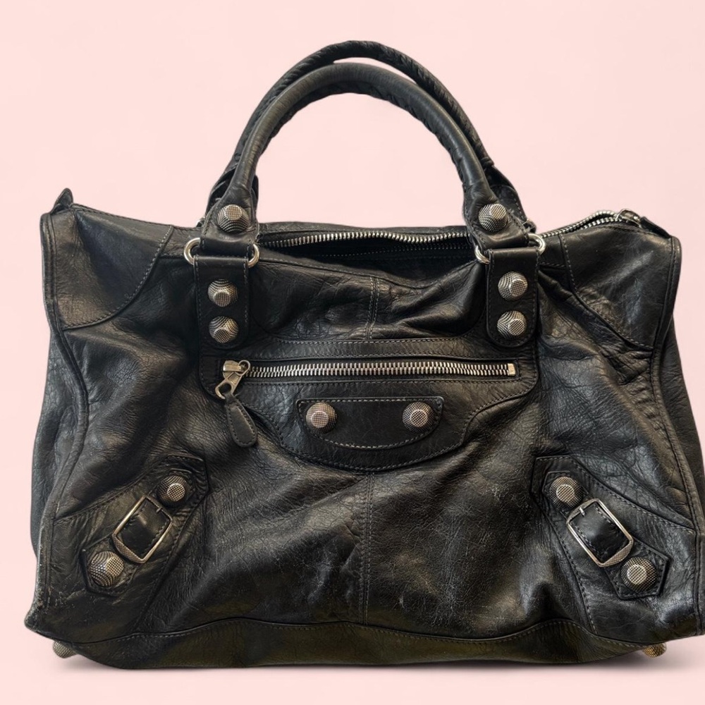 Balenciaga City Bag with Giant Silver Hardware